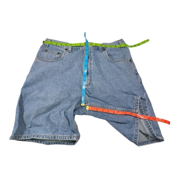 Vintage Y2K Old Navy Mens 36 Actual 34x9.5 Denim Shorts Grunge Dadcore Cotton - Picture 3 of 6